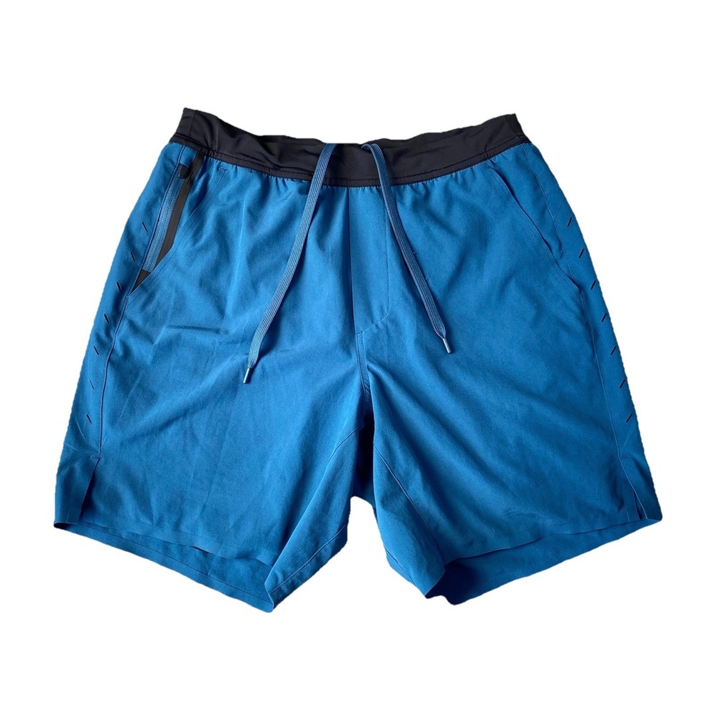 Ten Thousand Shorts Mens M Blue The Interval Lined 7" Inseam Running Athletic